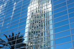Christ Cathedral Bell Tower Reflection